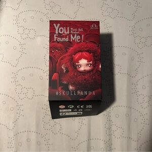 POP Mart Skullpanda You Found Me! Series Doll Pendant Plushie Keychain GHOSTIE